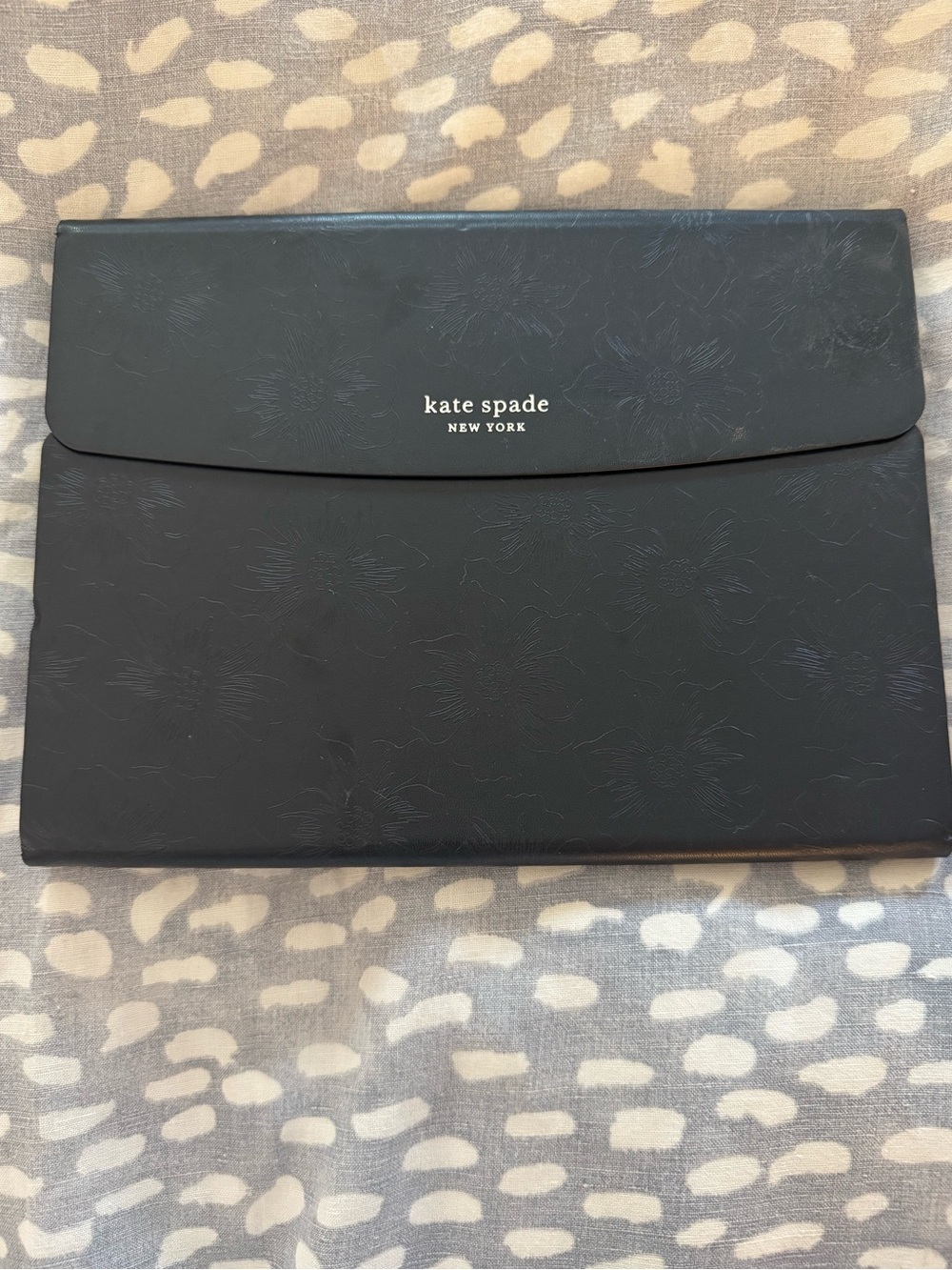 kate spade Black Floral Embossed Tablet Sleeve